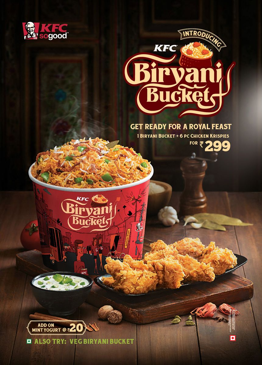 KFC Biryani Bucket promotional poster